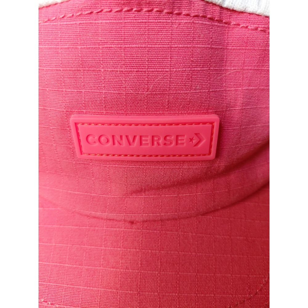 Converse Mesh Camp Cap Pink White Adjustable Strap Sporty Athleisure View 2